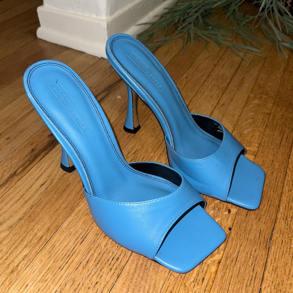 ASOS  Blue Heeled Sandals